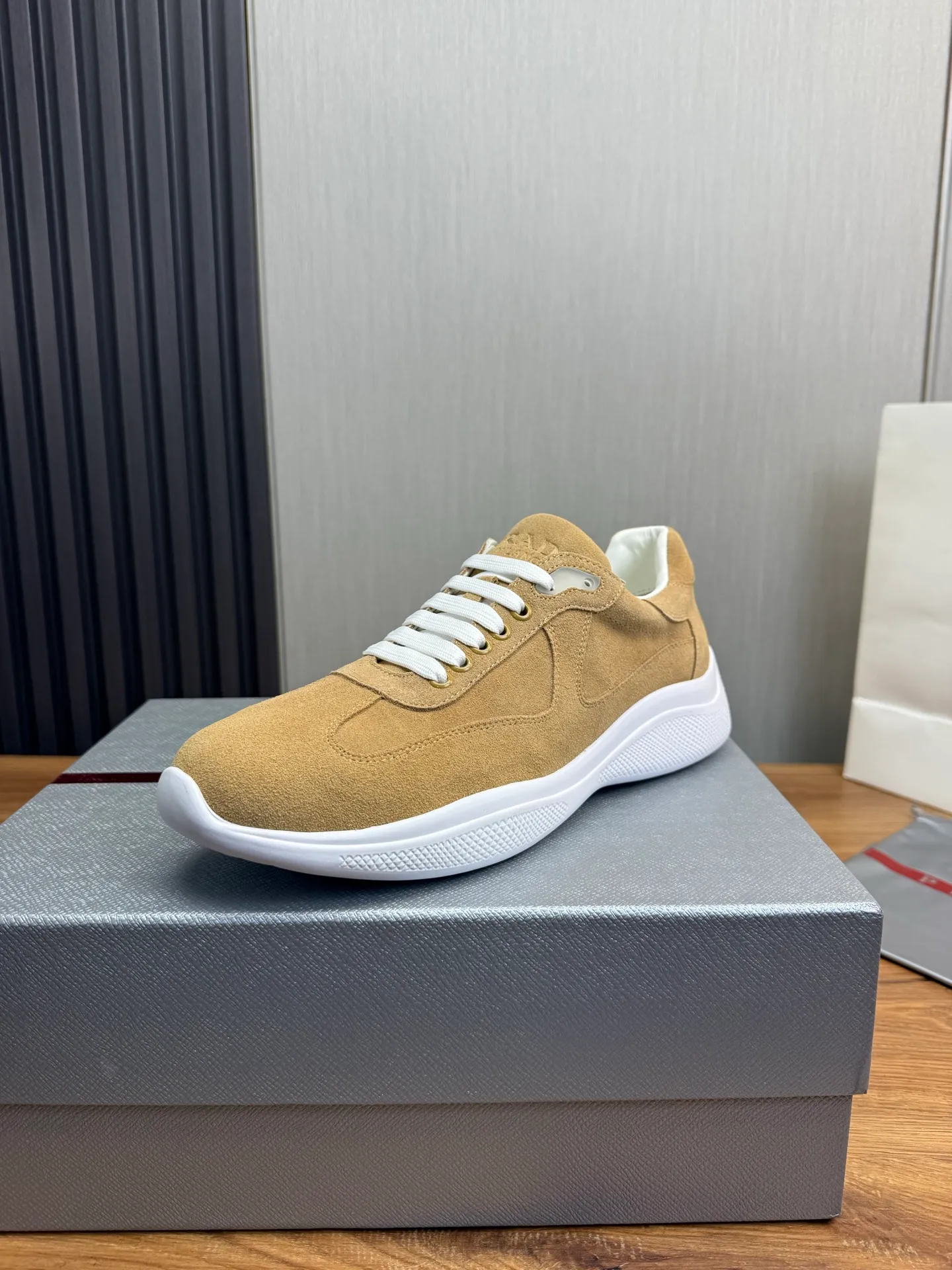 Men's shoes 💰540💰 [PRADA] Men's shoes are popular in the counter, official website is synchronized, 1 high-quality shipment ✔️Original frosted cowhide + cowhide lining, 1🆚1 replica, original sole, 38-45 (45 customized, non-refundable)